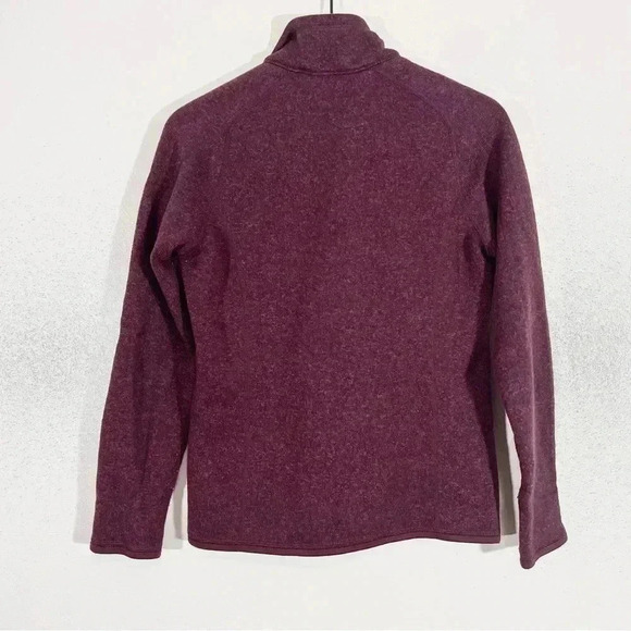 Womens Patagonia Better Sweater Maroon 1/4 Zip - Picture 2 of 6